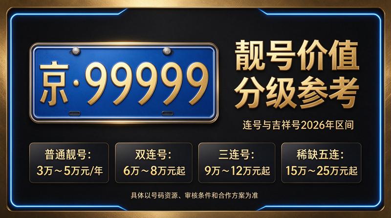 2026年京牌闲置指标展示